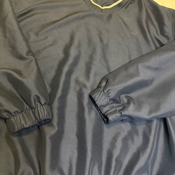 PGA TOUR Men's V-Neck XXL Navy Blue Windshirt Golf Jacket Pullover Polyester - Picture 2 of 9